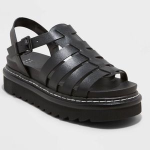NWT Black Platform Sandals